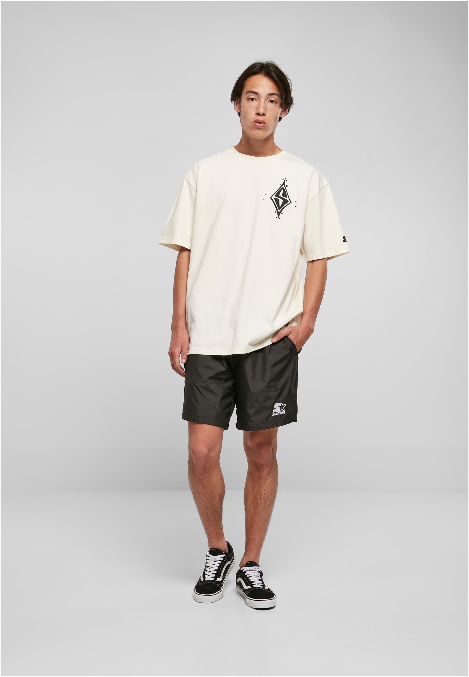 Oversize Starter Tee Black Label S Starter (1-tlg) palewhite T-Shirt Peak Herren