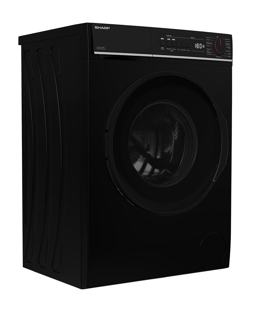 Sharp Waschmaschine ES-PRO612BA-DE, 6 kg, 1200 U/min, AllergySmart, AquaStop, Dampf, EcoLogic