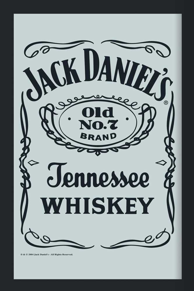 Dekospiegel KS225 Jack Daniels - Logo 2 - Bedruckter Spiegel