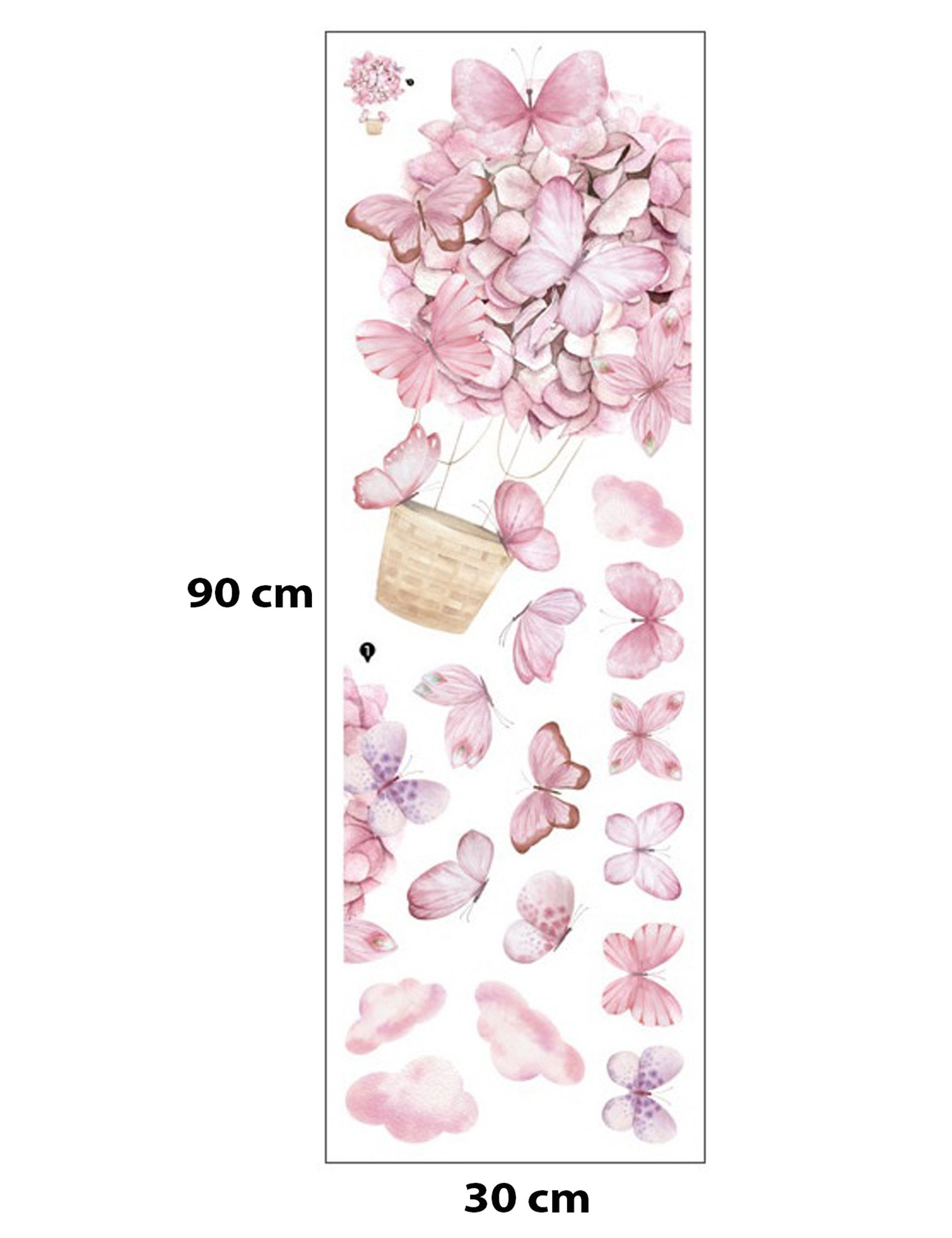 Sipo Wandbild Wandaufkleber Hase, Sterne, Schmetterlinge günstig online kaufen