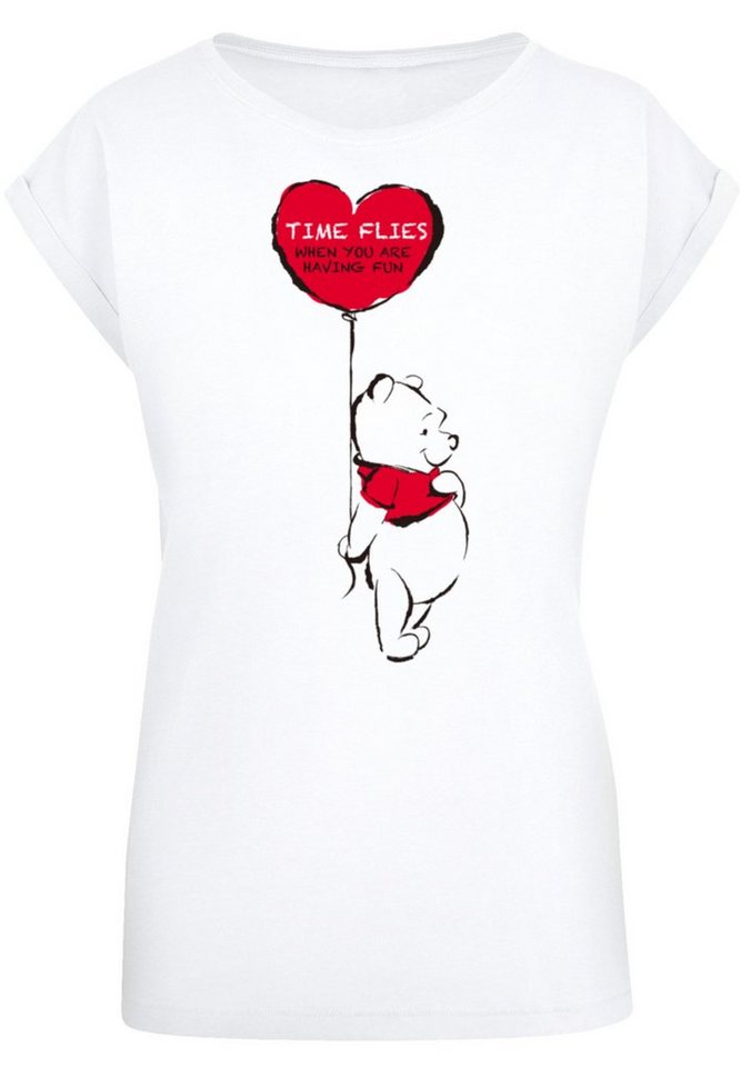 F4NT4STIC T-Shirt Disney Winnie Puuh Time Flies Premium Qualität, Sehr  weicher Baumwollstoff mit hohem Tragekomfort
