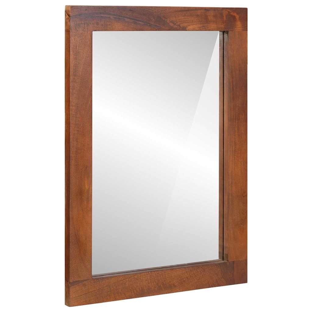 vidaXL Зеркало Зеркало Braun und Silbern 50 x 70 cm Massives holz, Glas (1-St)