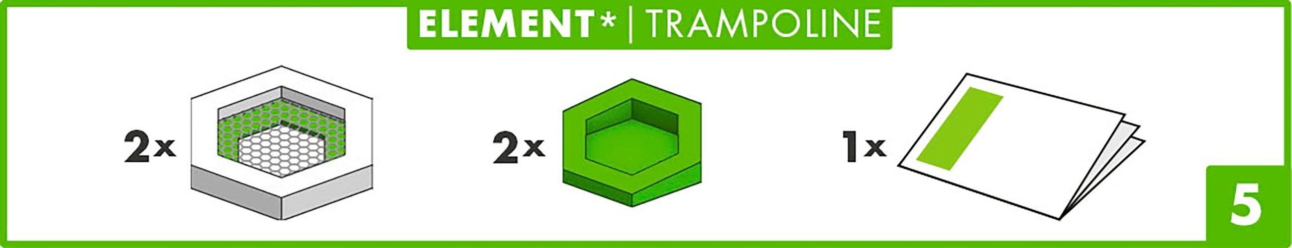 Ravensburger Kugelbahn-Bausatz GraviTrax Element Trampoline, Made in Europe