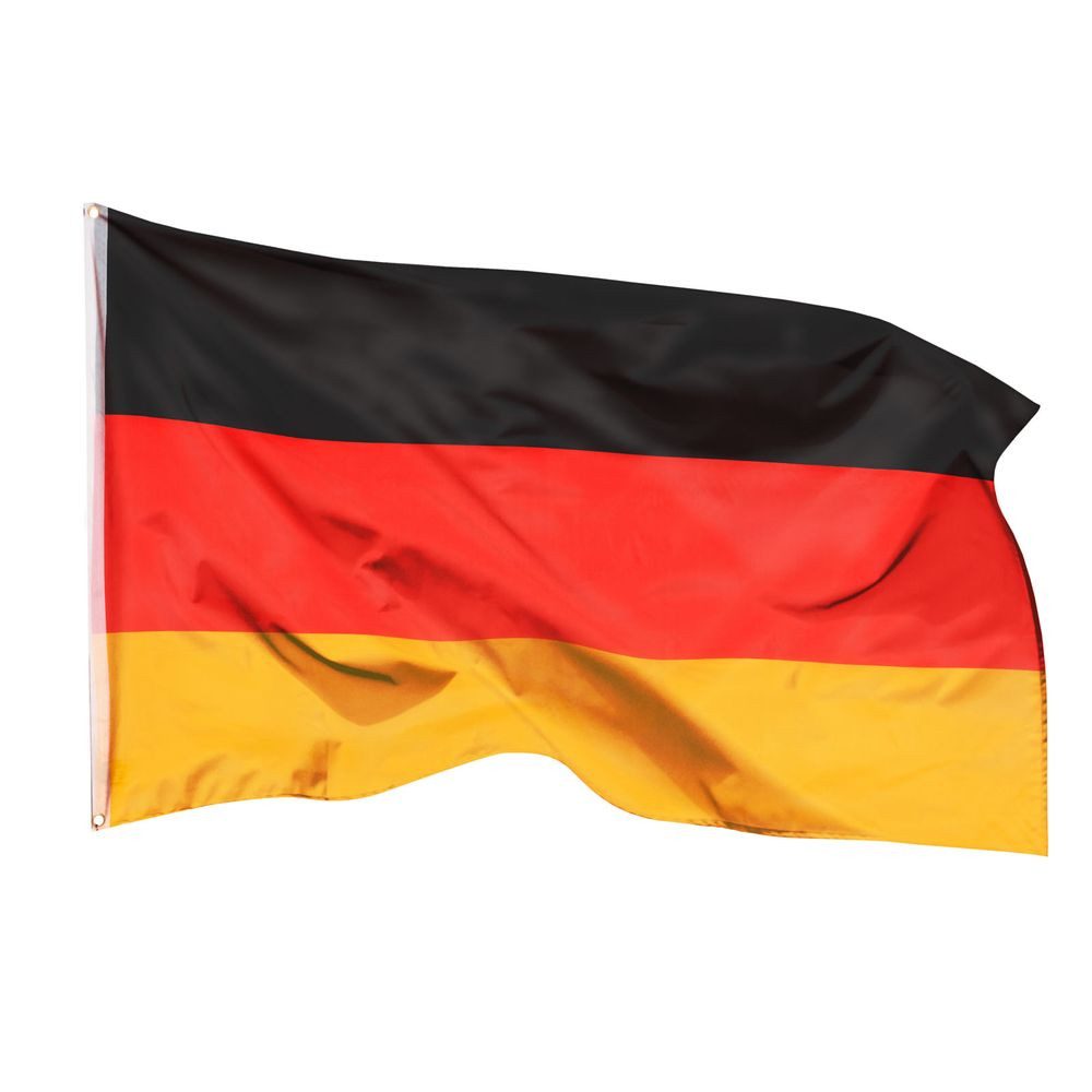 PHENO FLAGS Flagge Deutschland Flagge - Deutsche Fahne (Hissflagge für Fahnenmast), Inkl. 2 Messing Ösen