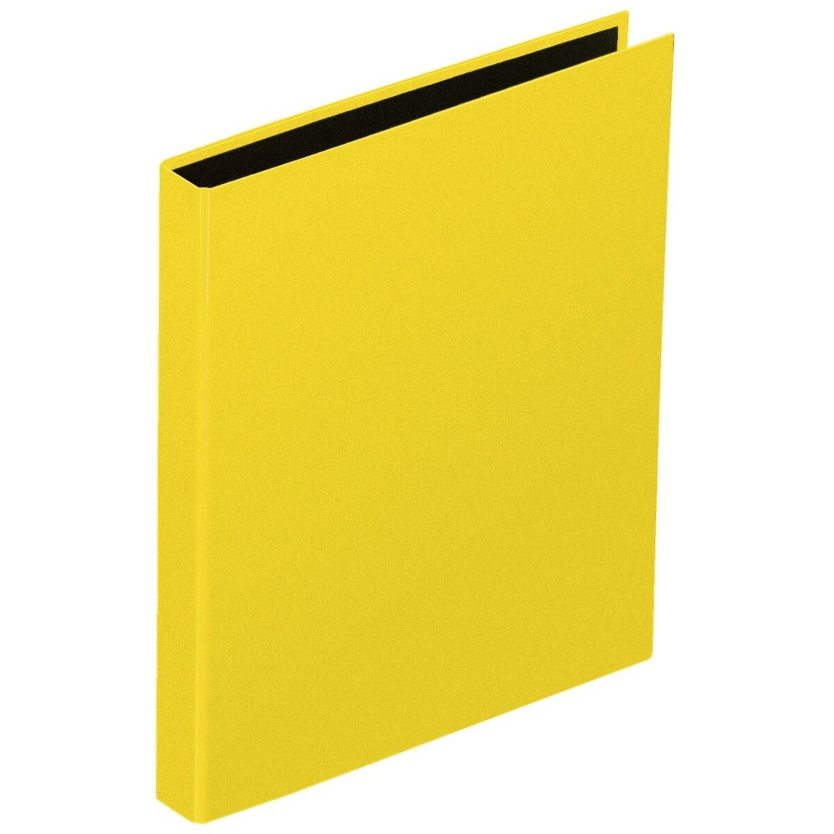 PAGNA Präsentationsordner Ringbuch Basic Colours - A5 4-Ring Ring-Ø 25mm gelb.