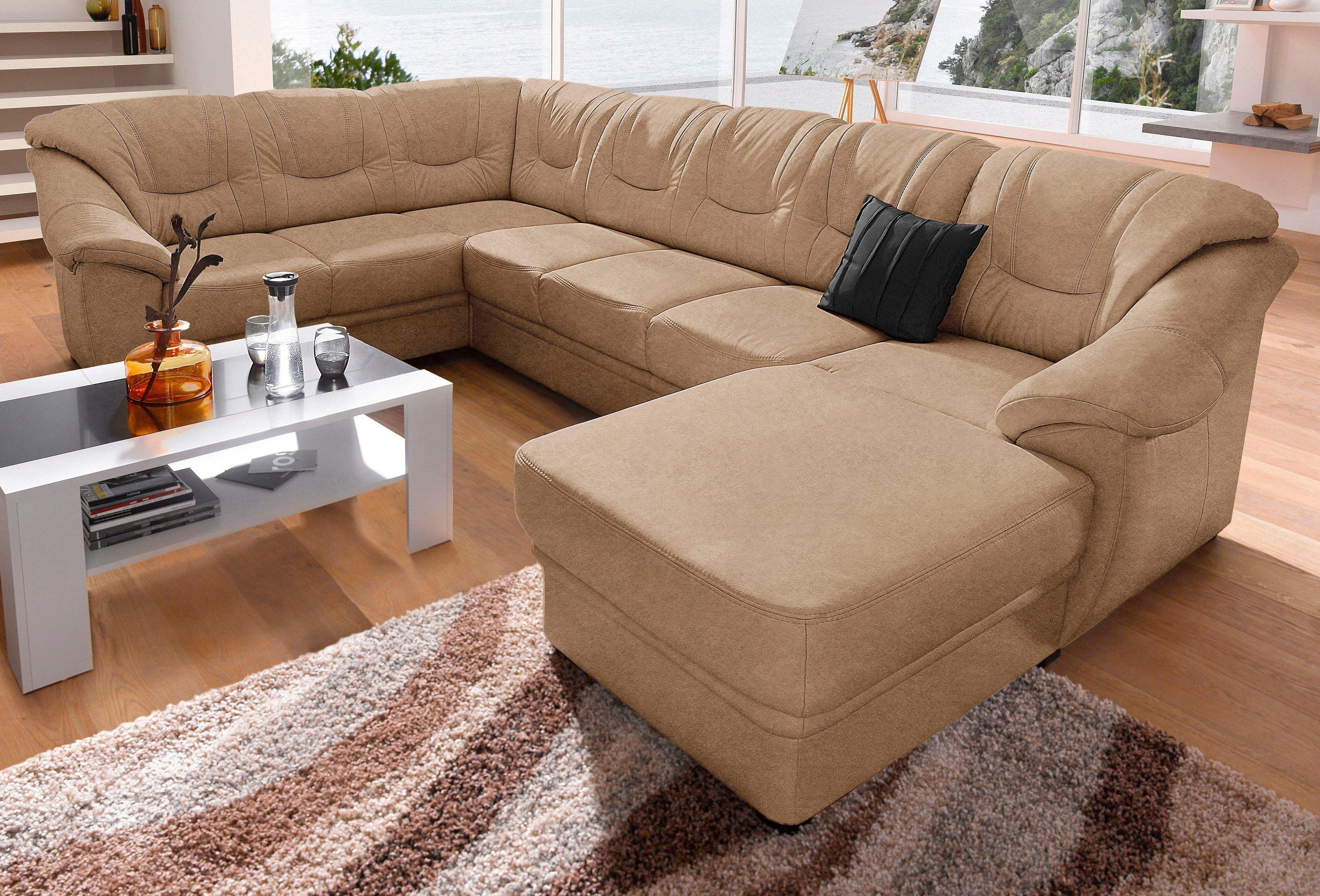sit&more Wohnlandschaft "Savona U-Form", wahlweise mit Bettfunktion, inklus günstig online kaufen