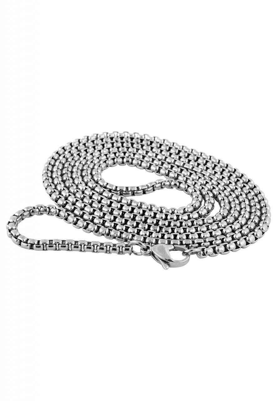 Edelstahlkette Bacas Kette Silber - 90cm