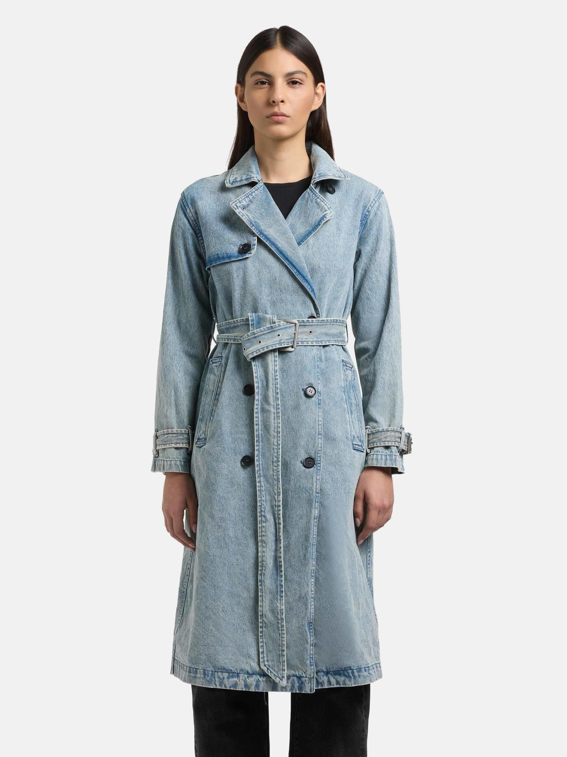 khujo Langmantel Hera Trenchcoat aus Jeans