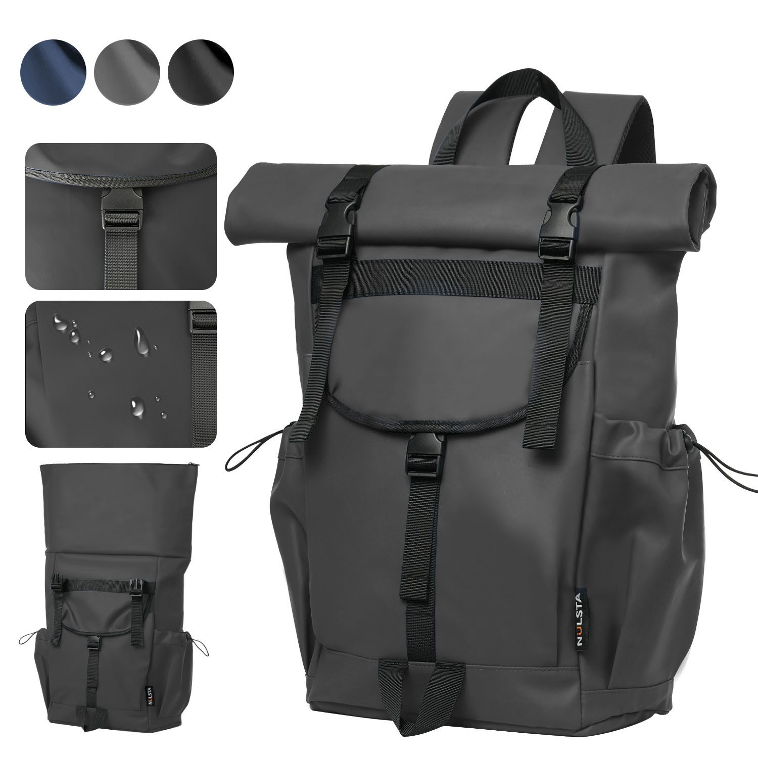 NULSTA Freizeitrucksack Rolltop Rucksack Wasserdicht Rucksack günstig online kaufen
