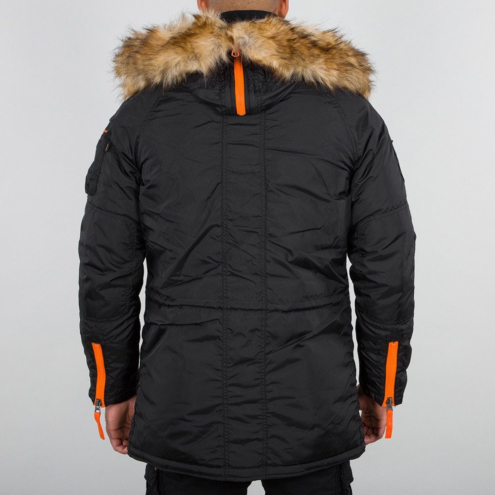 Alpha Industries Winterjacke PPS N3B schwarz/gelb Herren günstig online kaufen