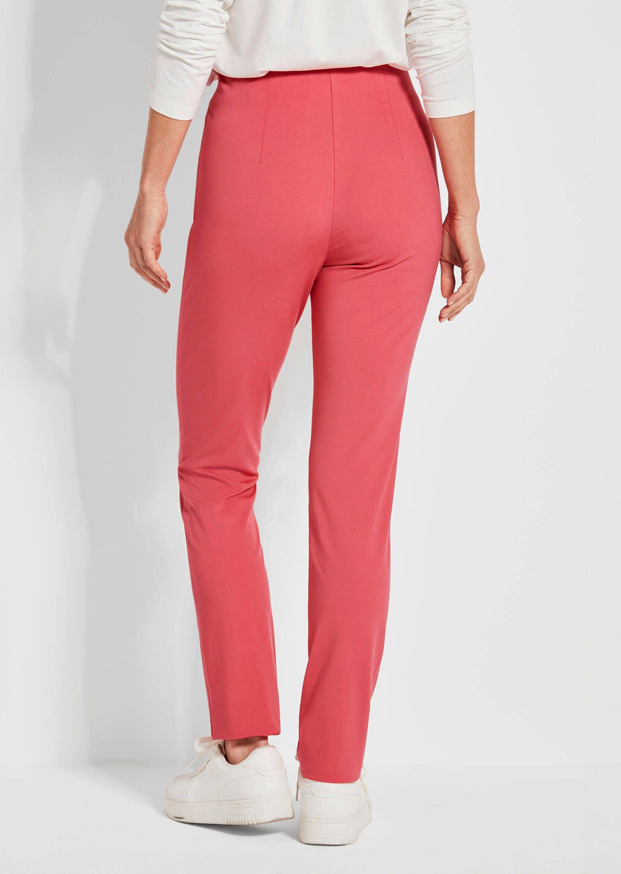 GOLDNER Schlupfhose Schmale Hose BELLA mit Schlupfbund Elastische Hose, Schlupfbund, Reißverschluss-Optik, Eingrifftaschen