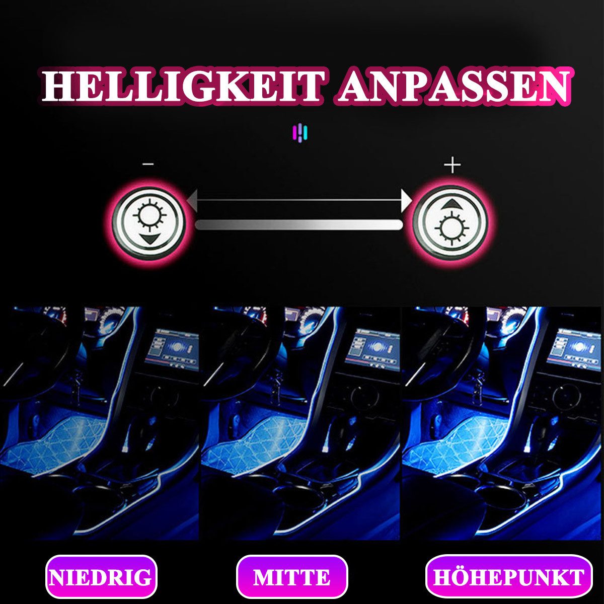 DOPWii LED Dekolicht LED-Auto-Innenraumbeleuchtung mit App-Steuerung,7 günstig online kaufen