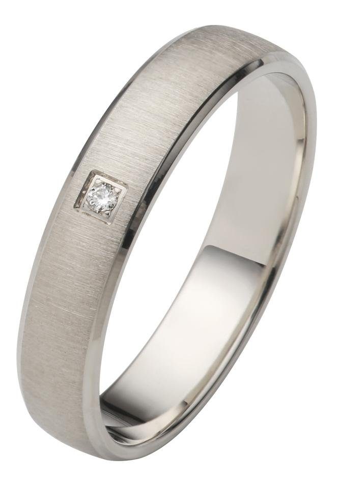 Firetti Trauring Schmuck Geschenk Gold 750 Hochzeit Ehering "LIEBE", Made in Germany, wahlweise mit oder ohne Brillant