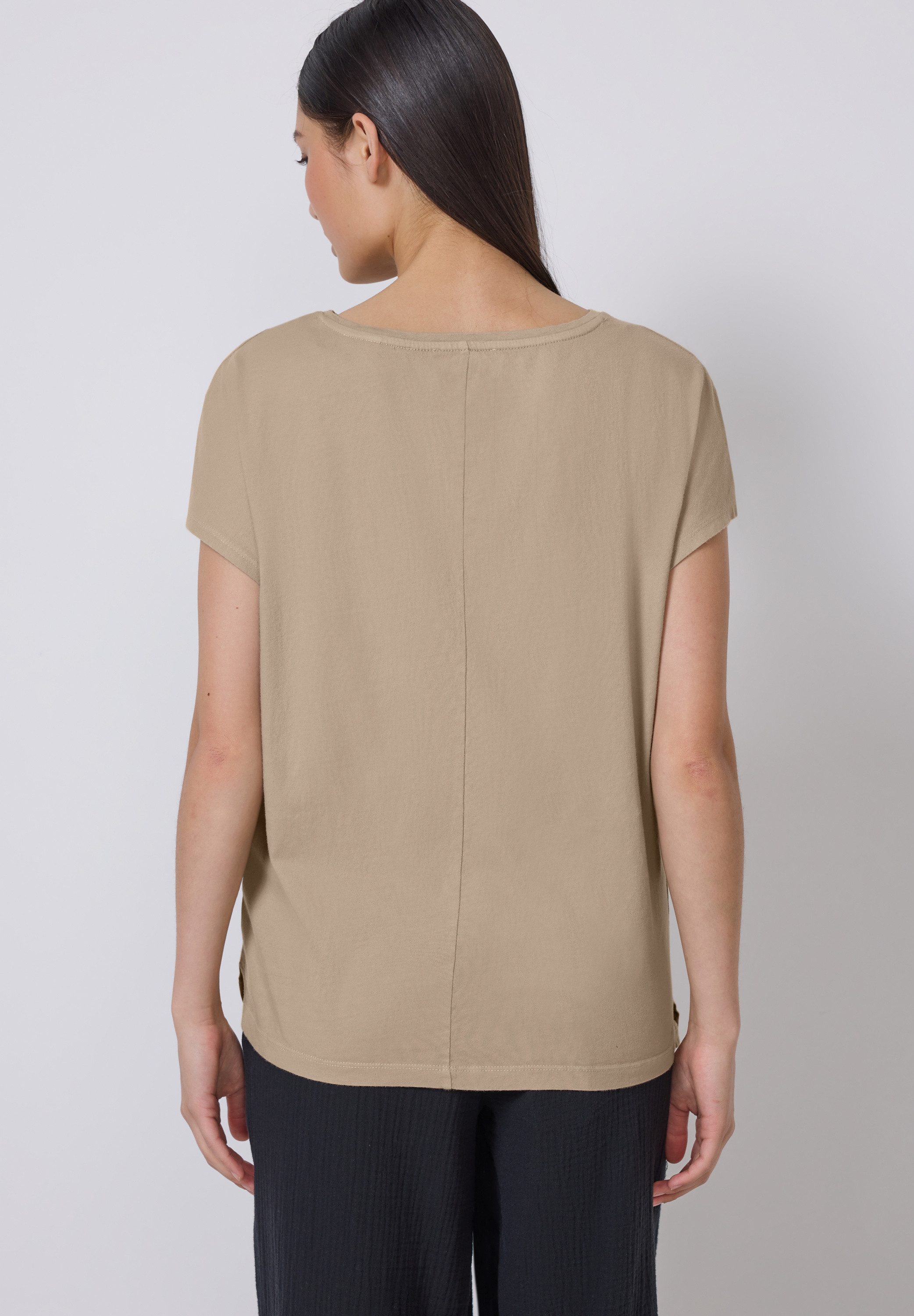 STREET ONE STUDIO T-Shirt aus reiner günstig online kaufen