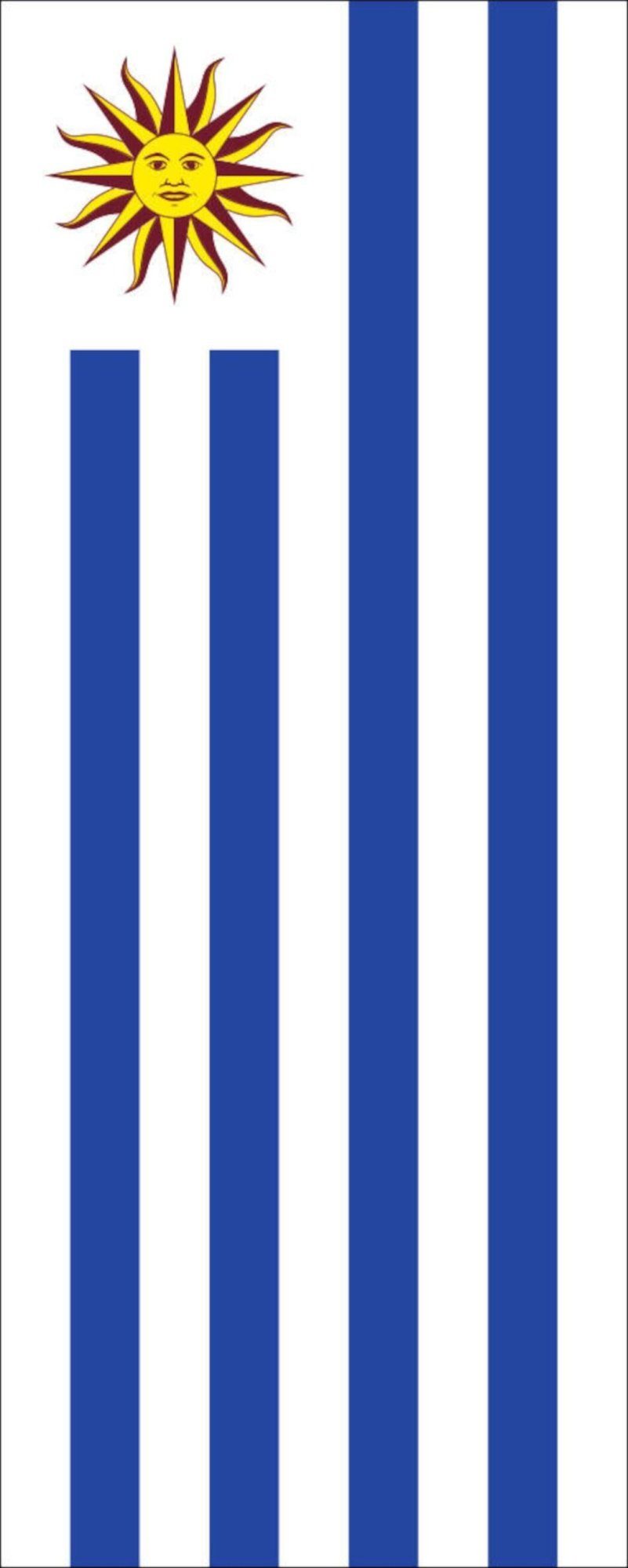 flaggenmeer Flagge Uruguay Hochformat g/m² 110 Flagge