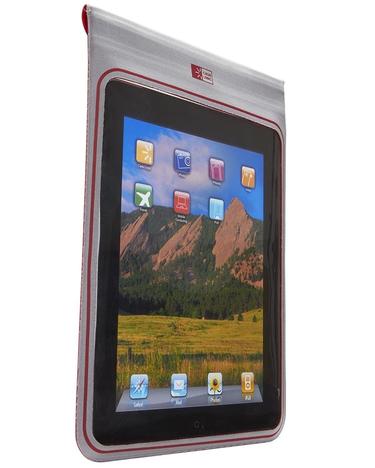 Case Logic Tablet-Hülle Wasser-Dicht Schutz-Hülle Outdoor Tasche Grau,  Wasserfestes Case, für Tablet PC 9,4"-10,5" Zoll Innenmaße beachten!