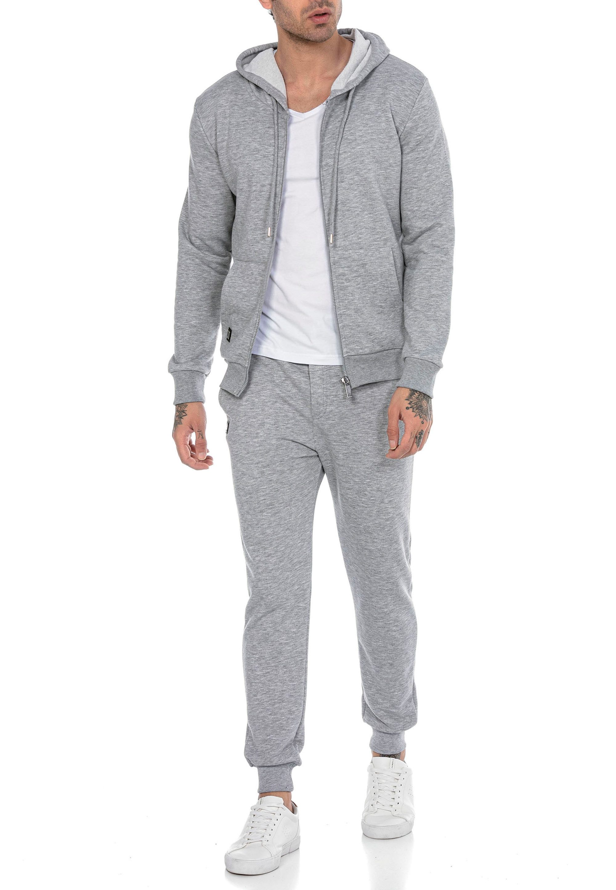 RedBridge Jogginganzug Red Bridge Herren Jogginganzug Sweat Suit Set Sweatjacke Hose (Set, 2-tlg)