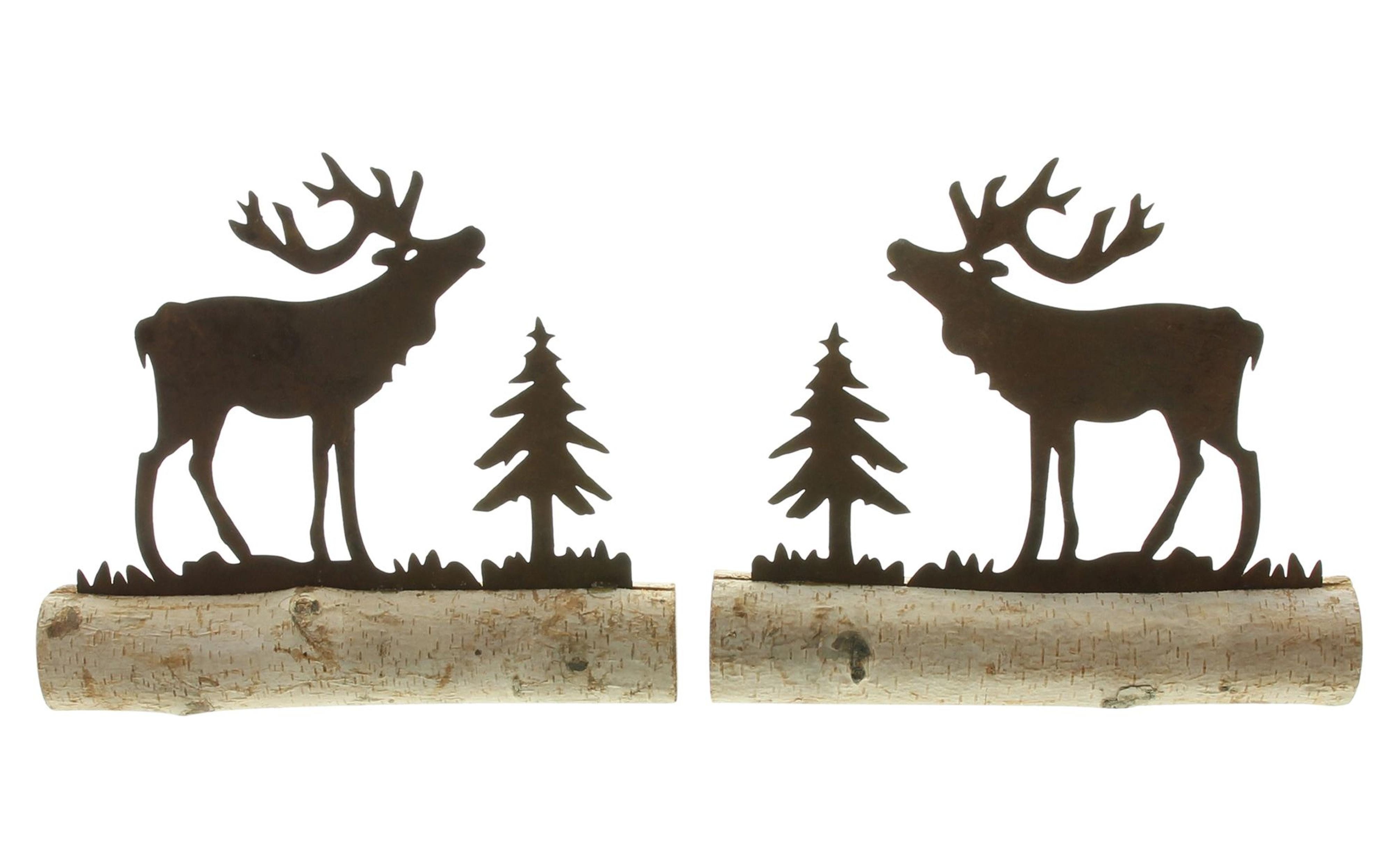 Dekoobjekt Deko "Wald-Elch", 2er Set