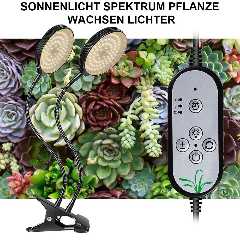 MUPOO Pflanzenlampe Pflanzenlampe LED, Dimmbar Pflanzenlicht Vollspektrum M günstig online kaufen