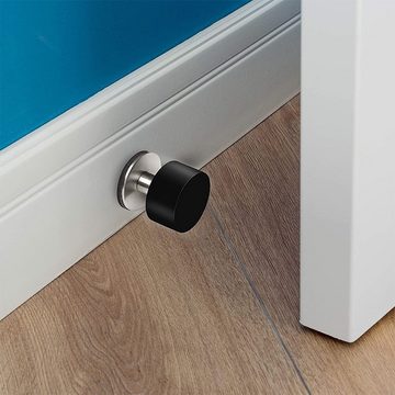 Lubgitsr Türstopper 2 Stück Türstopper– Edelstahl-Gummistopper für Türen Bodenstehend (2 St)