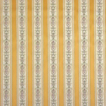 Stofferia Stoff Polsterstoff Taftjacquard Biedermeier Streifen Gelb, Breite 140 cm, Meterware