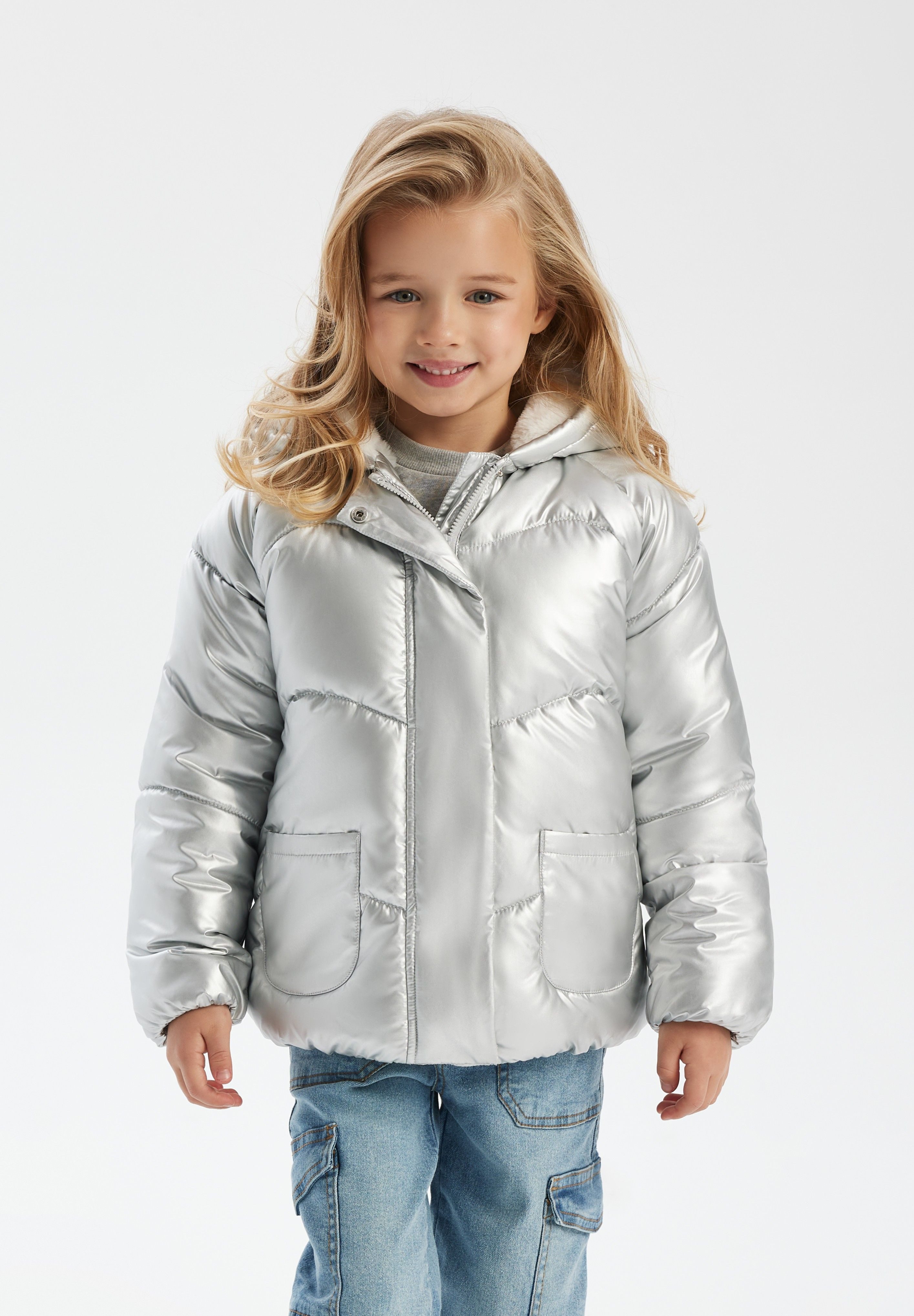 MINOTI Wintermantel Gefütterte Jacke im Matalic-Look, günstig online kaufen