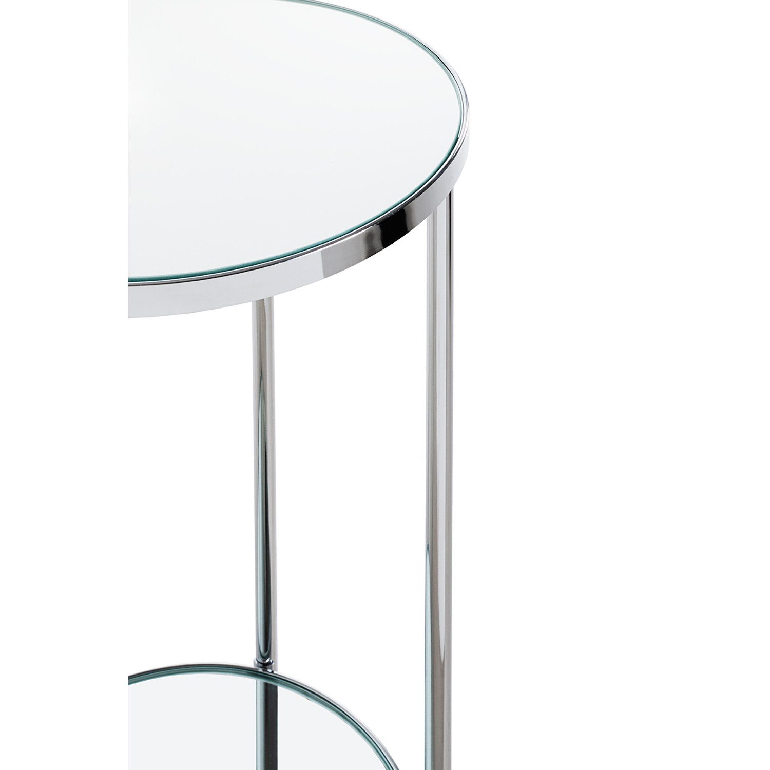 HAKU Blumenständer Pflanzenständer - chrom - Metall, Spiegel 5 mm - H. 66cm - Blumensäule (1xBlumensäule, Blumenaufsteller - Blumenständer), Pflanzensäule - Pflanzensäulenständer - Dekosäule