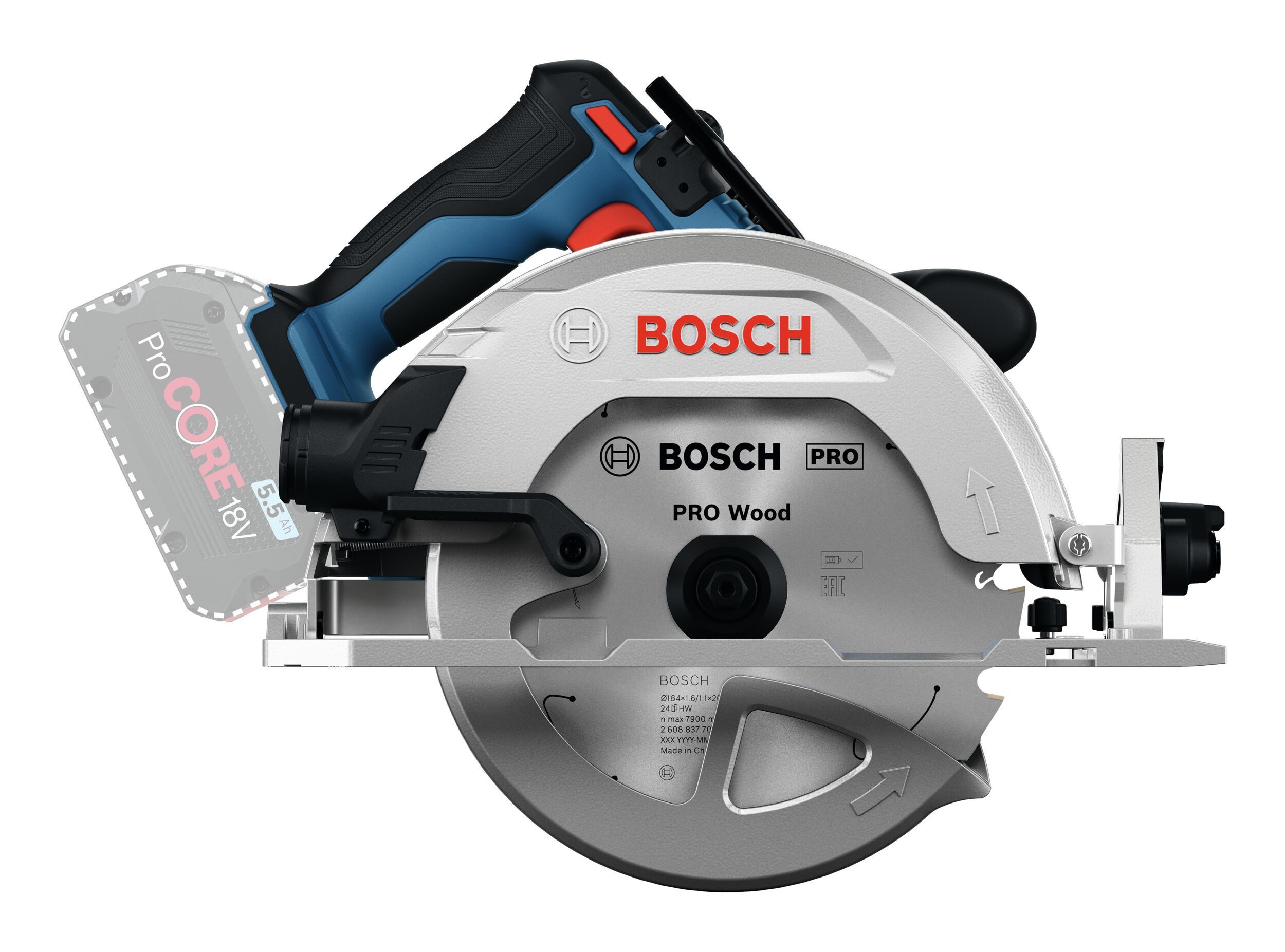 BOSCH Akku-Handkreissäge GKS 18V-68-2, Kreissäge Ohne Akku - im Karton