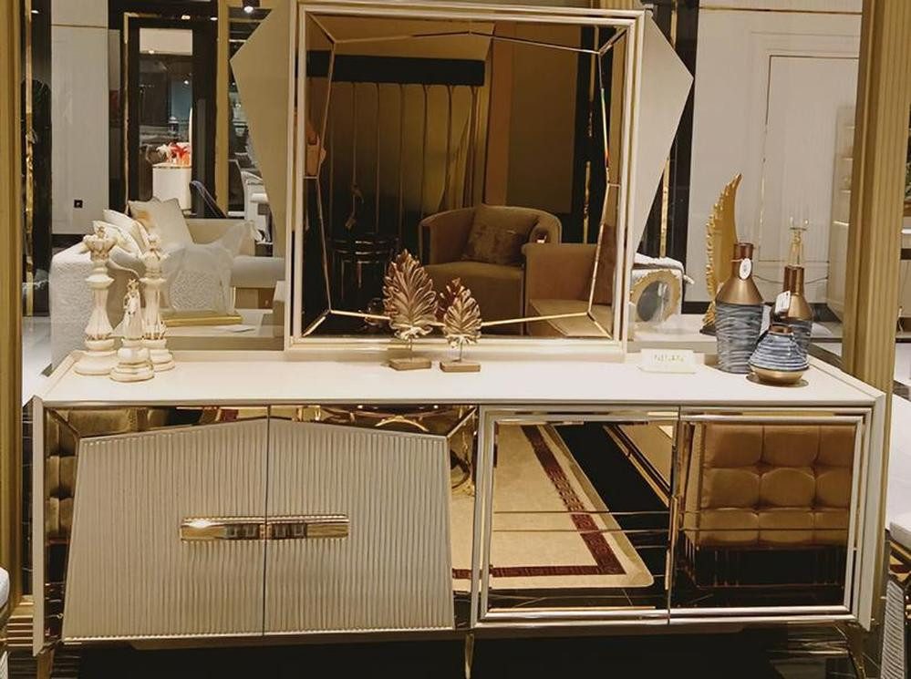 JVmoebel Sideboard Holz Konsole in eleganter Optik mit Stauraum für Wohnzimmer (Sideboard), Made in Europa
