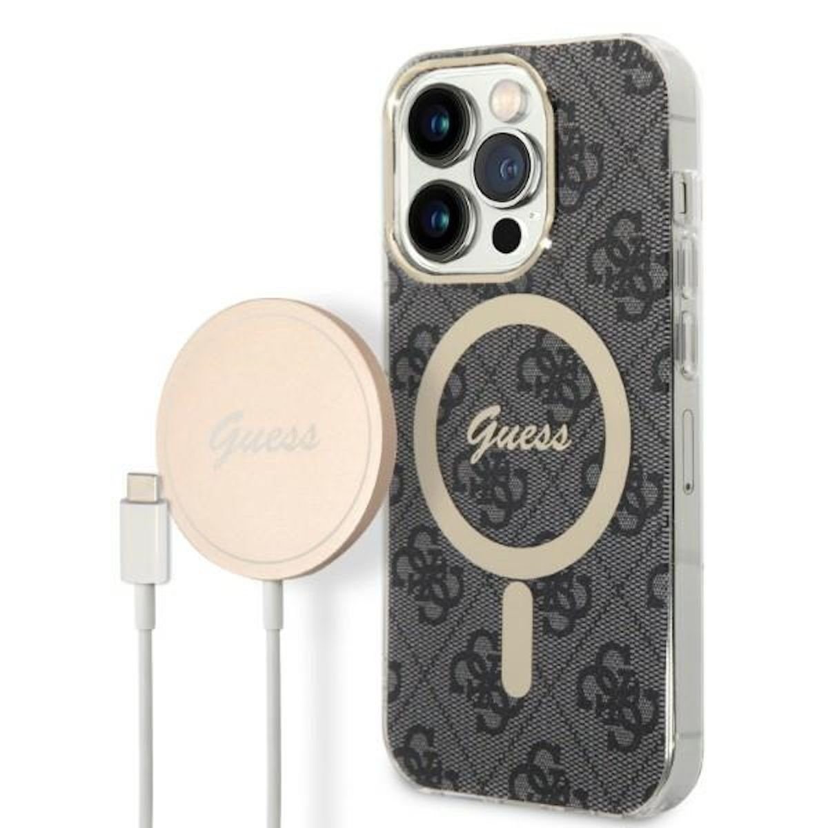 Guess Handyhülle GUESS Schutzhülle für Apple iPhone 13 Pro Hard Case 4G