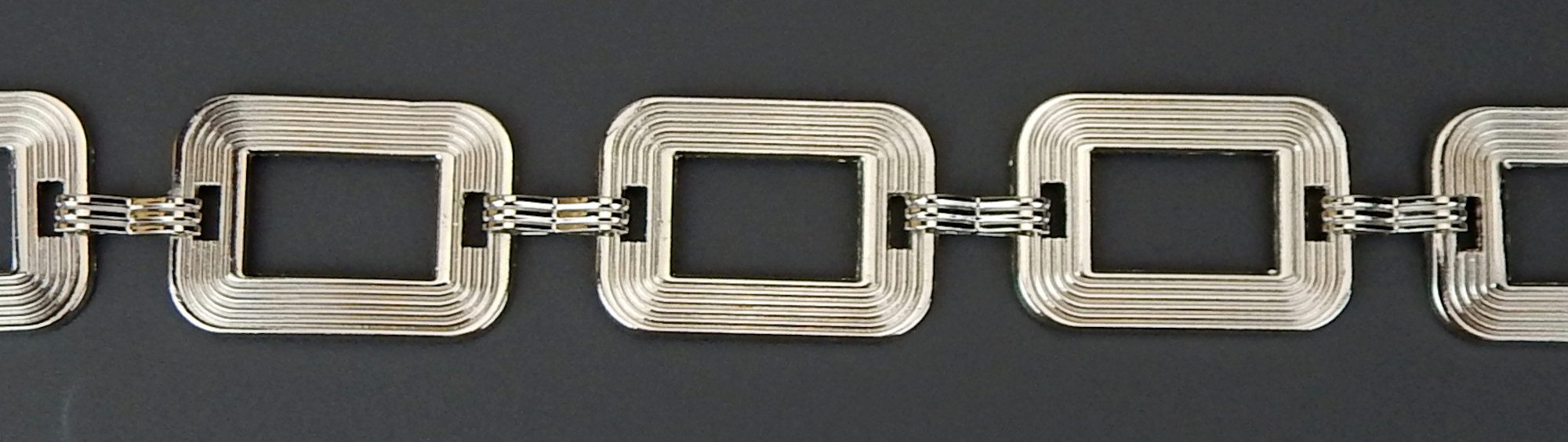 Ella Jonte Kettengürtel Rechtecke 70er Jahre Style verstellbar Vintage