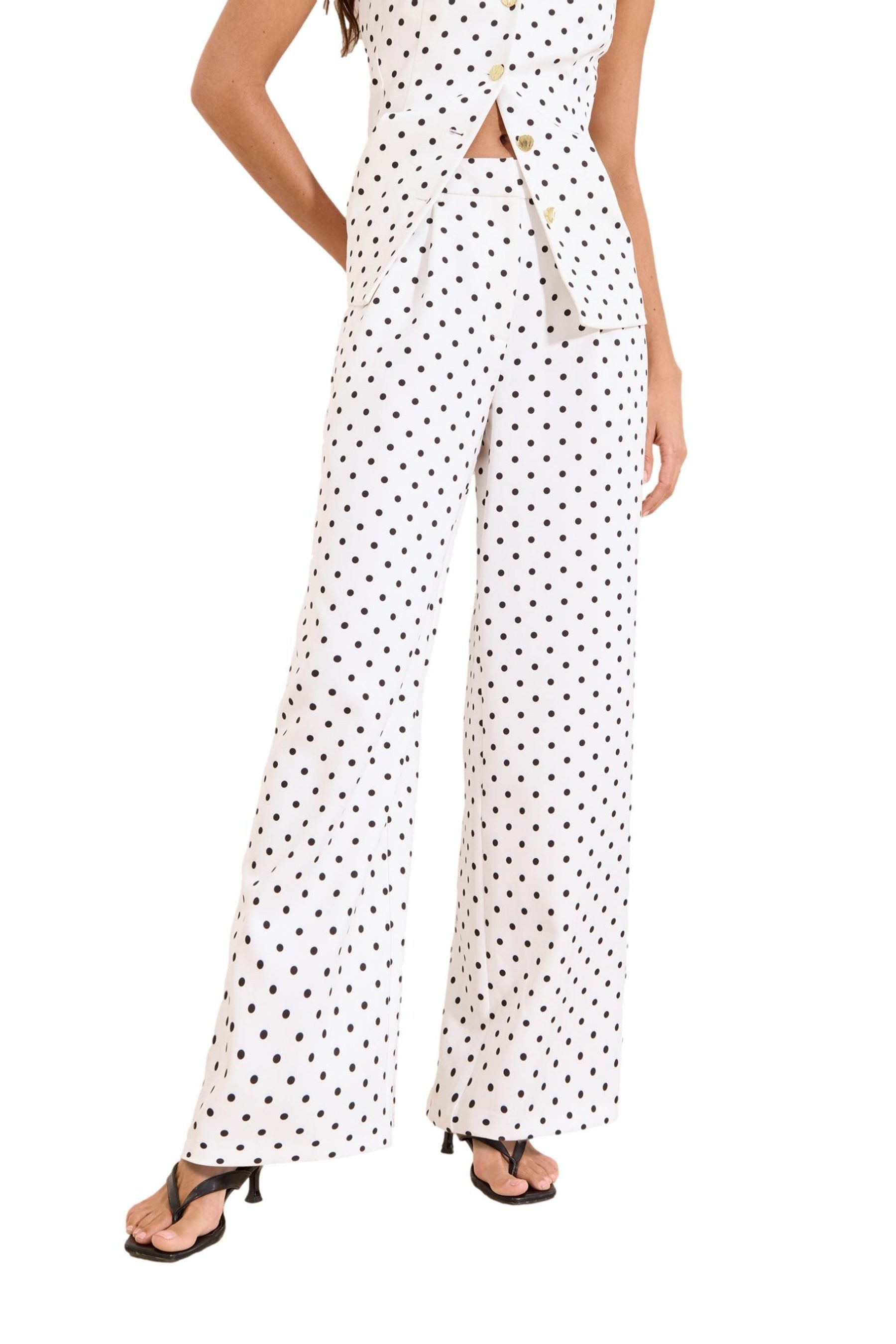LIPSY Anzughose Lipsy Tailored Fit Hose mit weitem Bein (1-tlg)