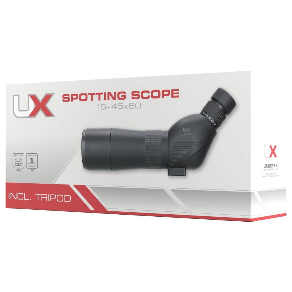 Umarex UX Spotting Scope 15-45 x 60 mit Stativ Spektiv 15-45 fache Spektiv