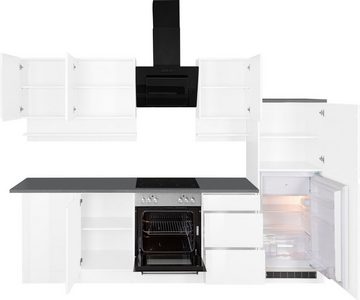 Kochstation Küche KS-Virginia, Stellbreite 220/280 cm, wahlweise mit E-Geräten