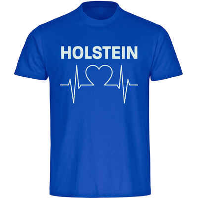 multifanshop T-Shirt Kinder Holstein - Herzschlag - Boy Girl