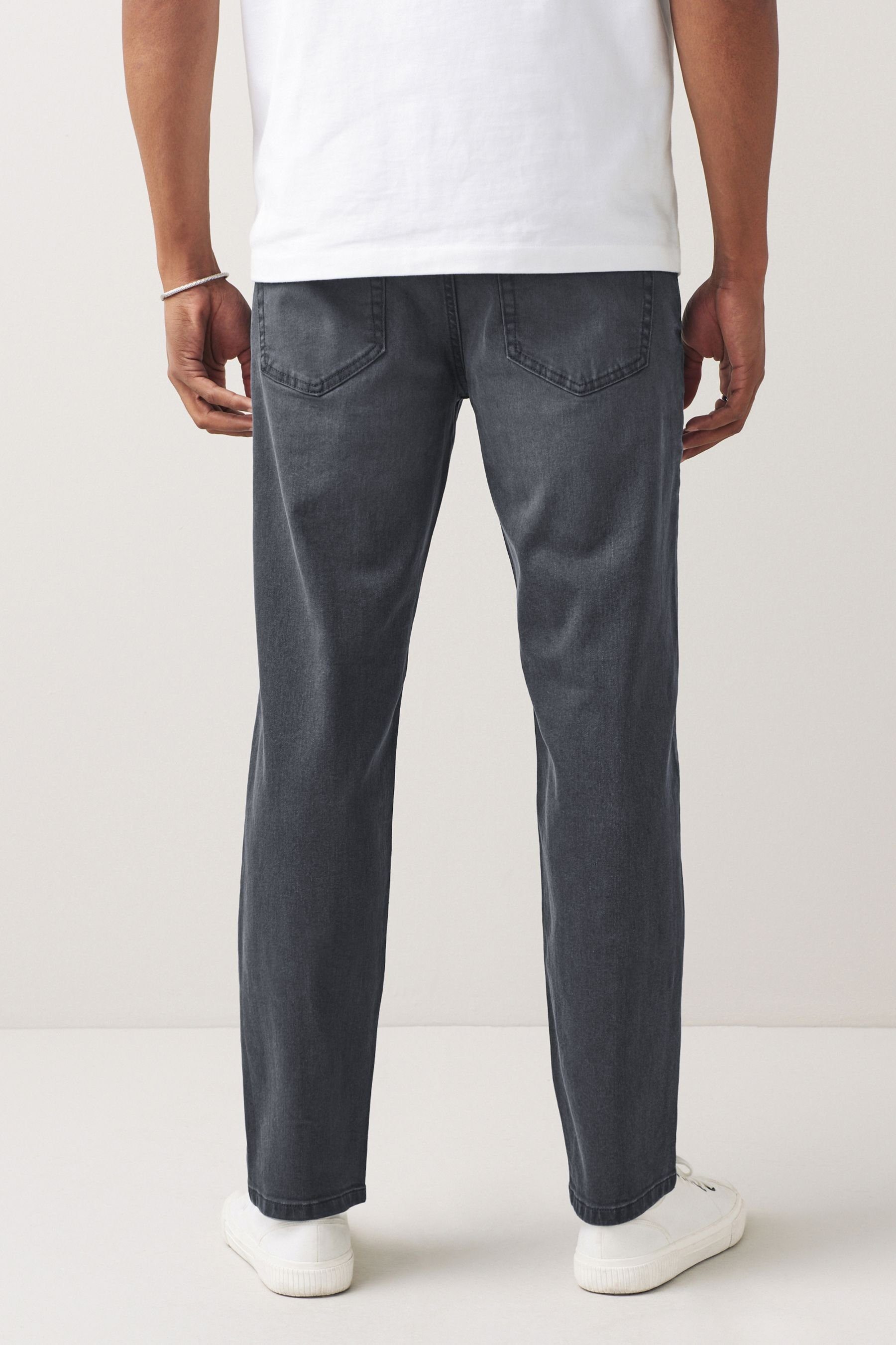 Next Straight-Jeans Straight-Fit Stretch-Jeans mit Gürtel (1-tlg) günstig online kaufen