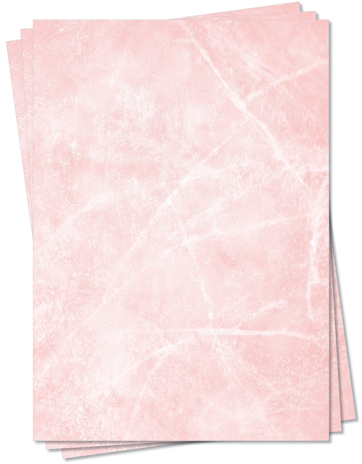 LYSCO Briefpapier Gastronomie Papier - Eis Marmor DIN A4 / DIN A5 / DIN A6 Marmorpapier, marmoriertes Papier, beidseitig bedruckt-für alle Drucker geeignet