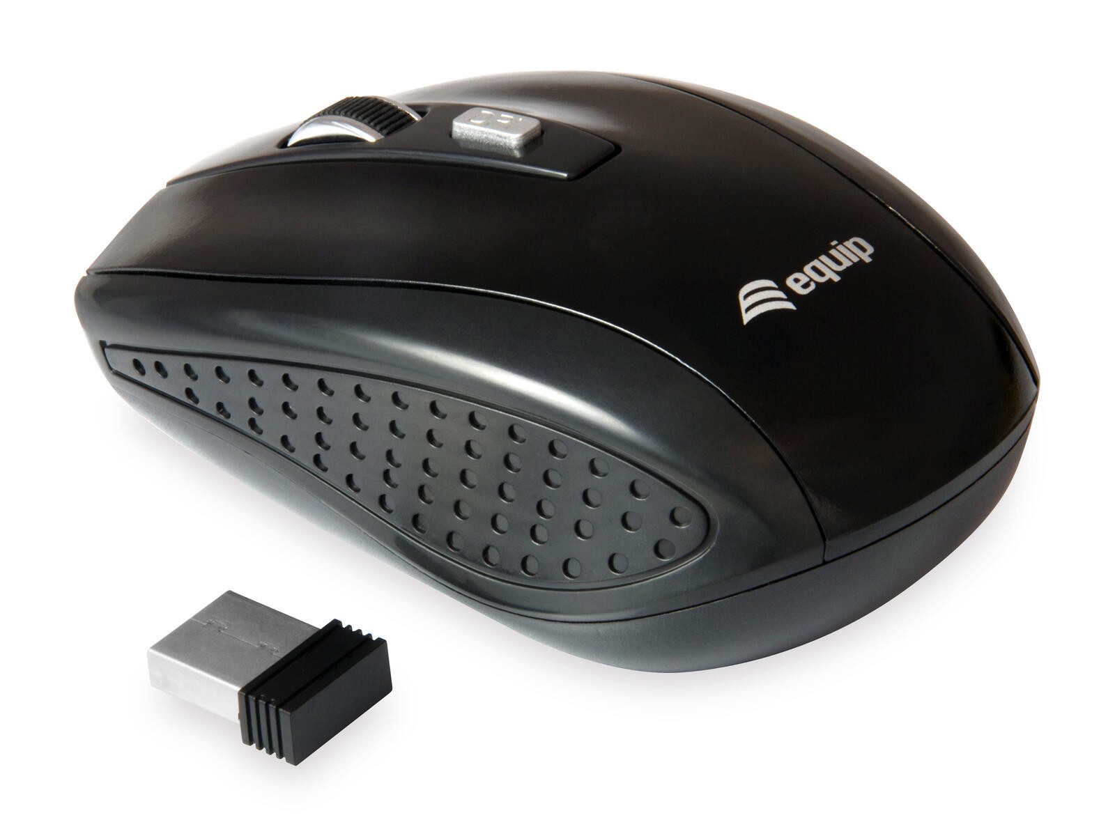 Equip Kabellose optische Reisemaus mit 4 Tasten, Black Maus