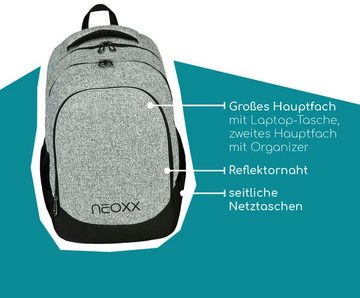 neoxx Schulrucksack Fly, Wool the World, aus recycelten PET-Flaschen