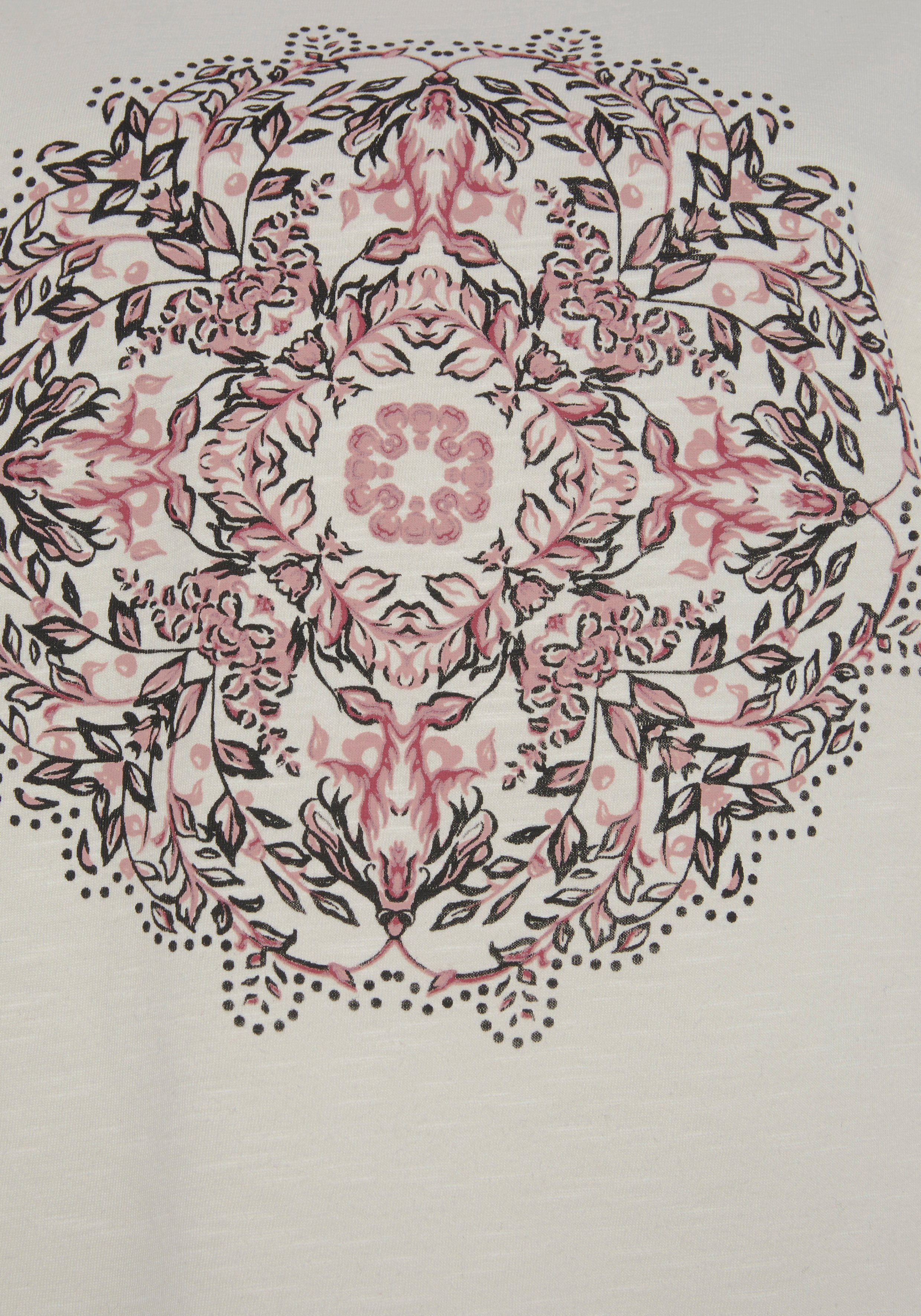 Vivance by Lascana Kurzarmshirt mit modischem Frontdruck Sommershirt aus luftiger Baumwoll-Qualität