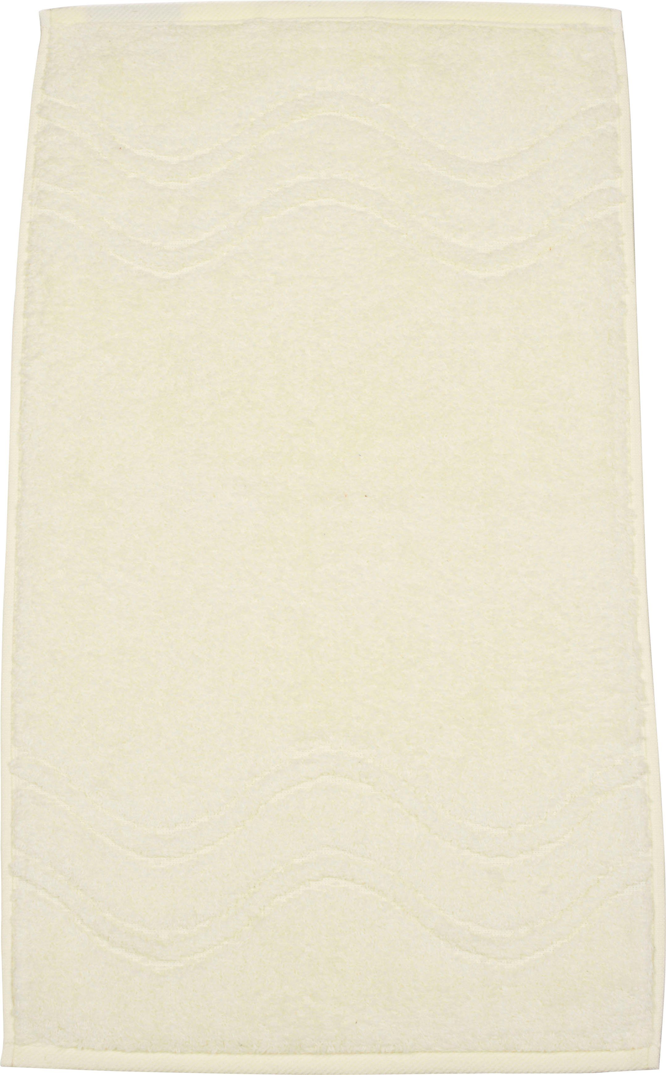 ROSS Gästehandtuch Cashmere feeling, Frottier (Packung, 6-St), 100% Baumwolle, mit Wellen-Bordüre, große Farbauswahl