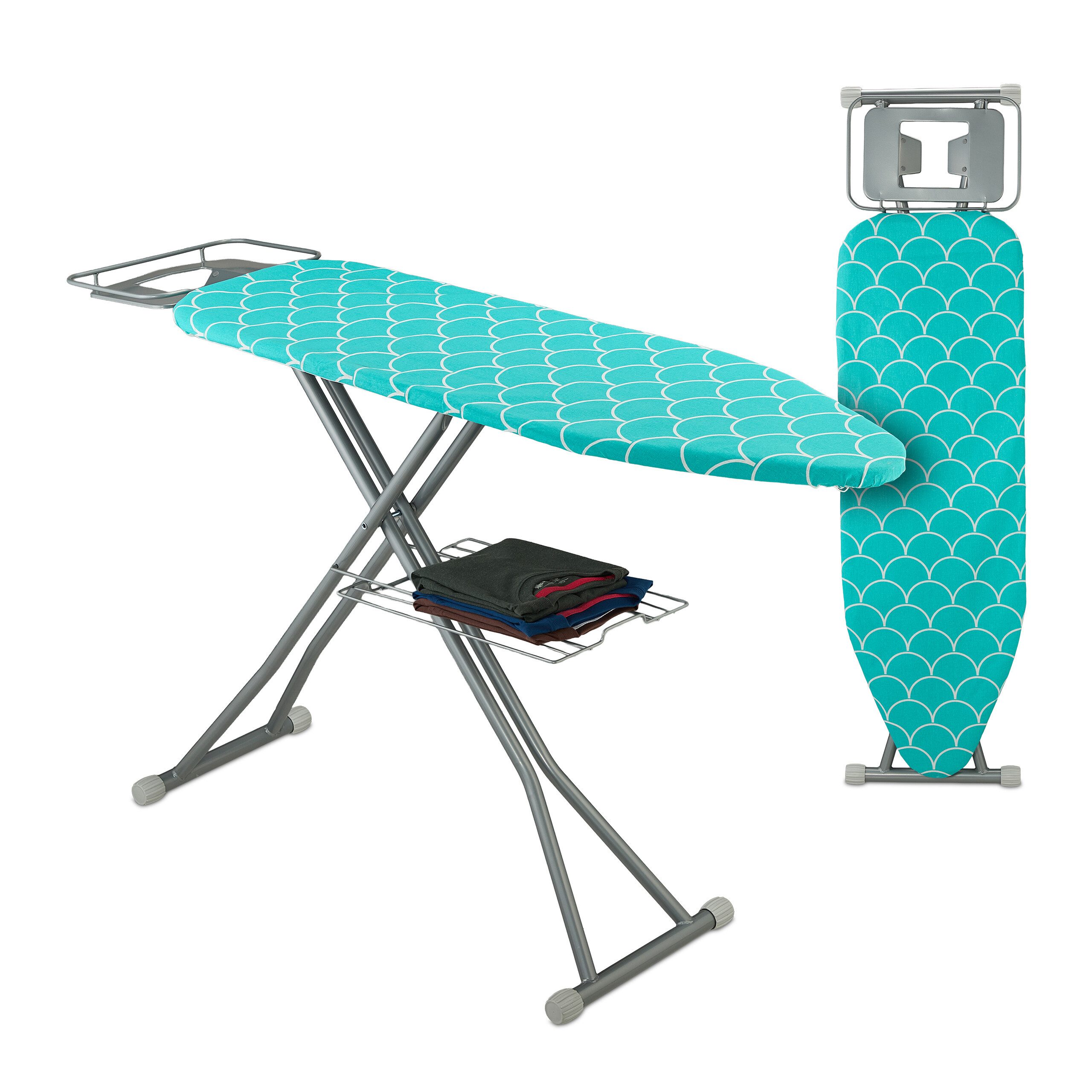 relaxdays Bügelbrett Bügelbrett 122 x 39,5 cm, Bügelfläche 122x39.5 cm