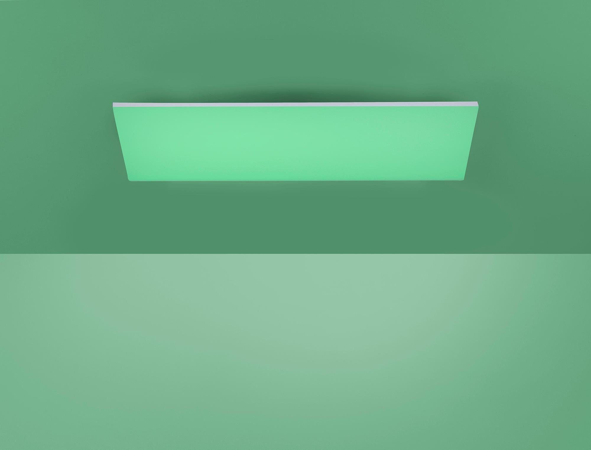 Paul Neuhaus Deckenleuchte FRAMELESS, Dimmfunktion, Memoryfunktion, mehrere Helligkeitsstufen, LED fest integriert, Neutralweiß, Tageslichtweiß, Warmweiß, Farbwechselfunktion (RGB), rahmenlos, Dimmbar mit Fernbed.