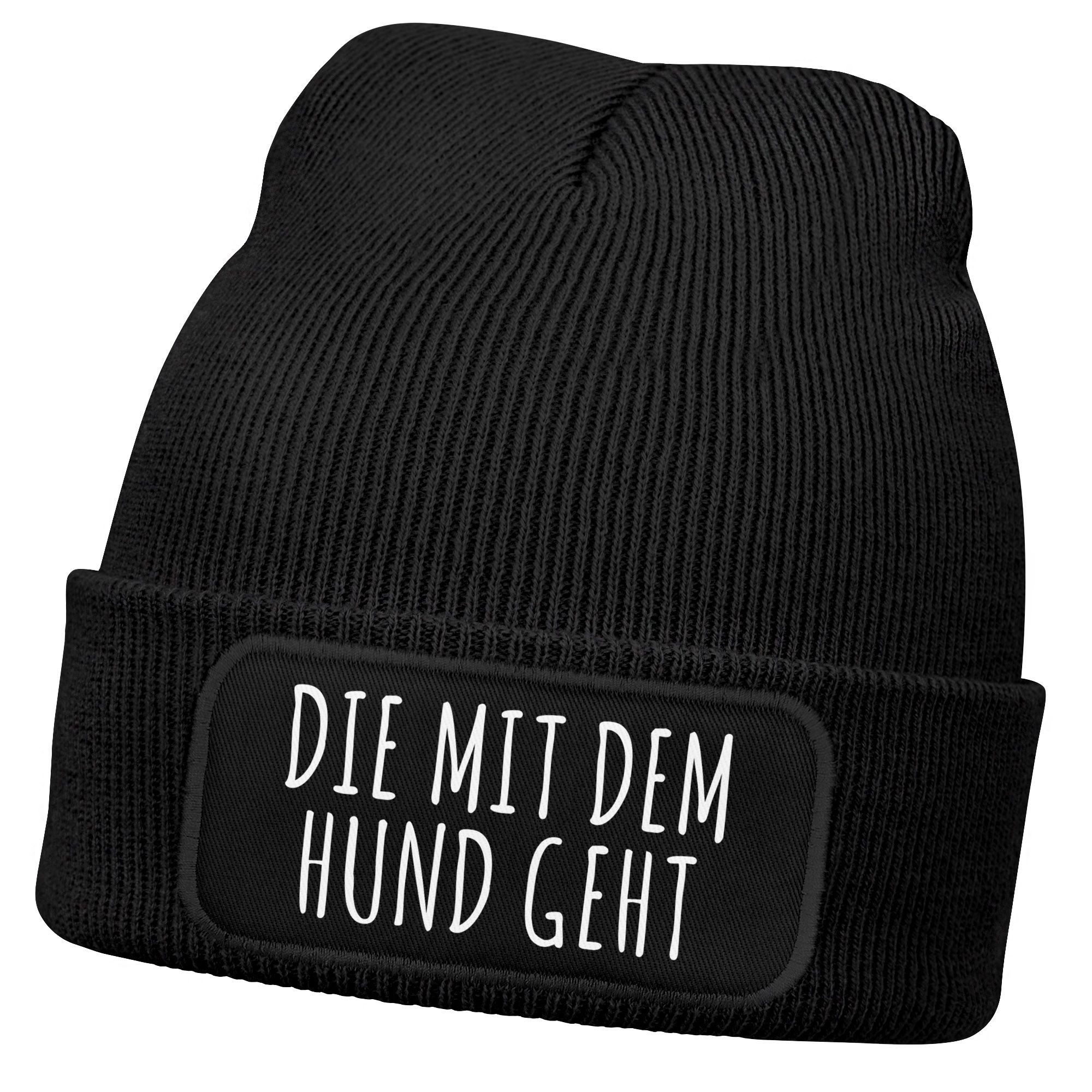 MoonWorks Strickmütze Damen Beanie Geschenk für Hundeliebhaberinnen Strickm günstig online kaufen