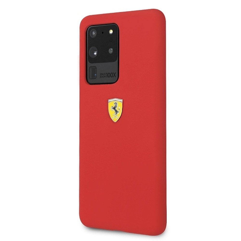 Ferrari Handyhülle Silikonhülle Cover, Silikon, Mikrofaserfutter, griffig