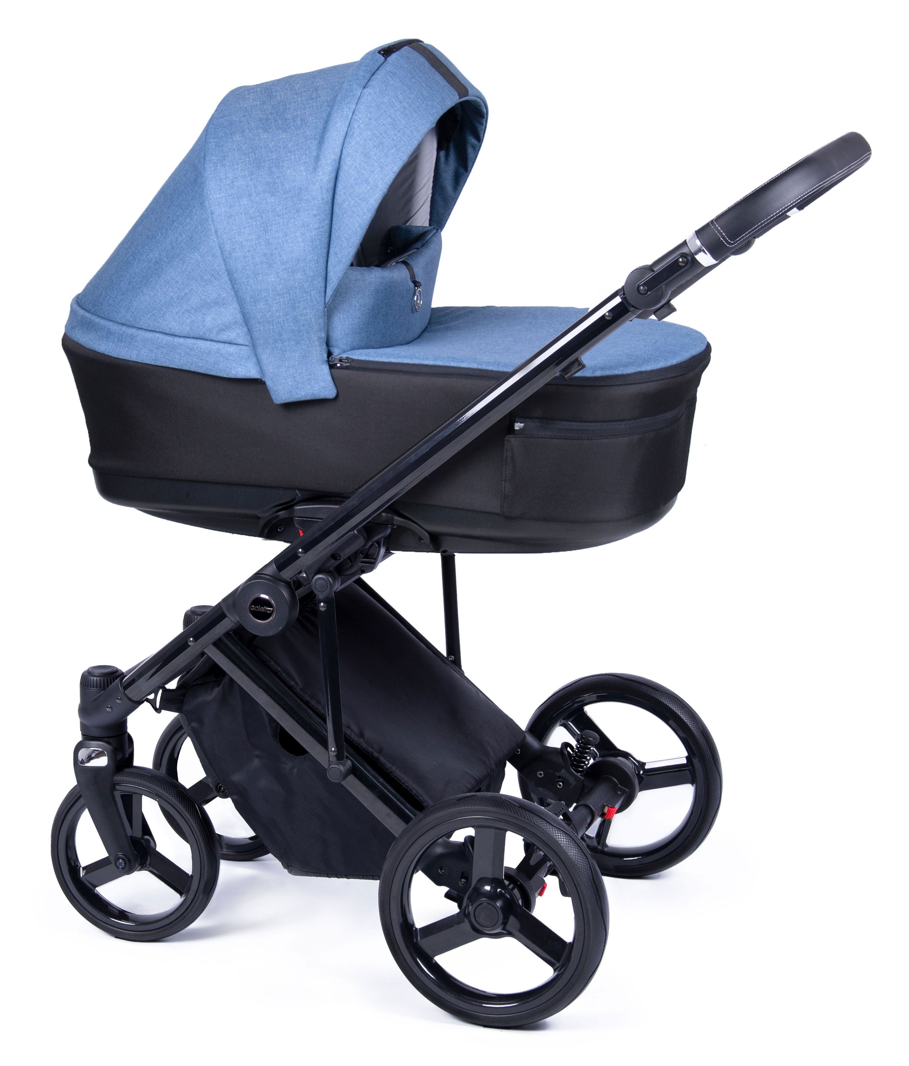 Gestell Blau 1 3 Fado schwarz 24 - 15 babies-on-wheels Teile Kinderwagen-Set Designs in Kombi-Kinderwagen - = in