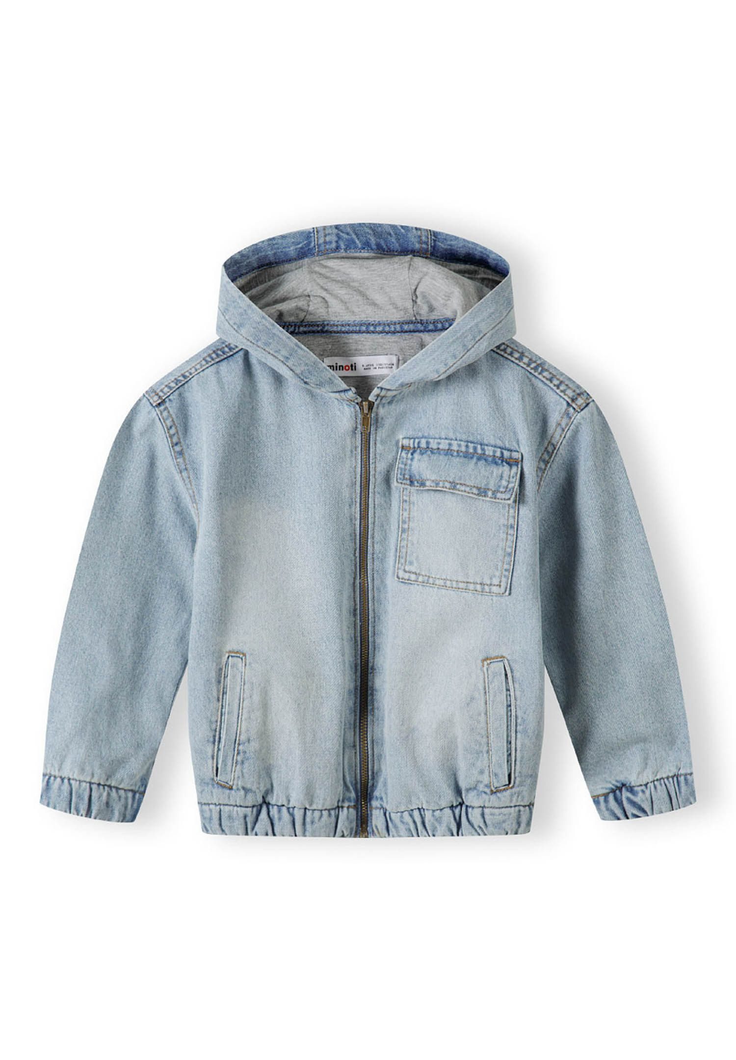 Jeansjacke Jeansjacke mit Kapuze und Reißverschluss  (9m-8y)
