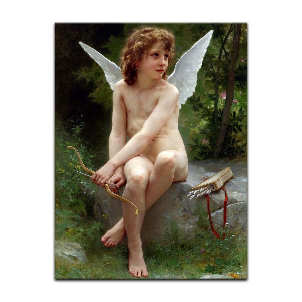Bilderdepot24 Leinwandbild Alte Meister - William-Adolphe Bouguereau - Love on the Look Out, Menschen