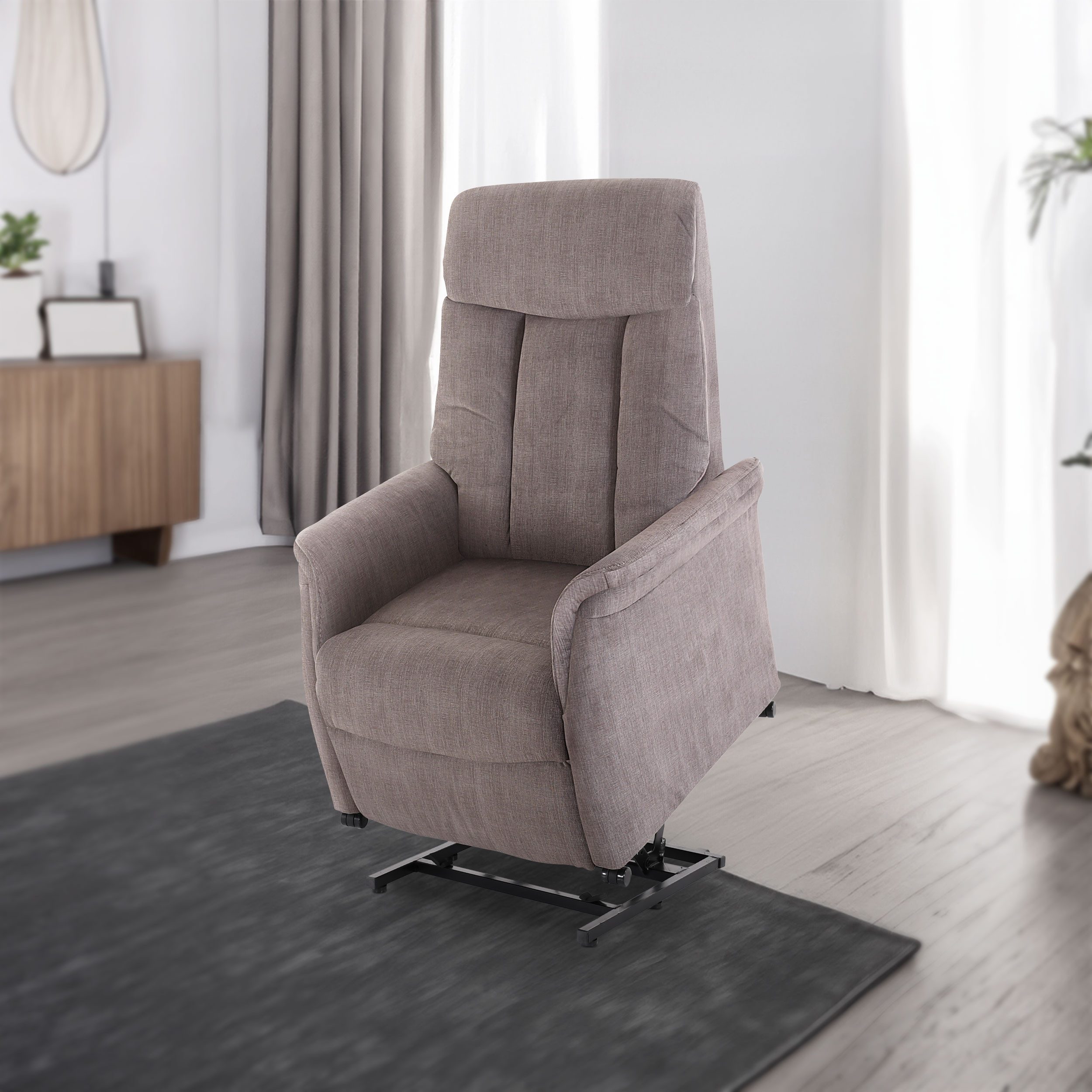 Raburg TV-Sessel Fernsehsessel mit Aufstehhilfe, Relaxsessel mit Liegefunktion, Emma, elektrisch mit Fernbedienung, 2 Motoren, bis 120 kg