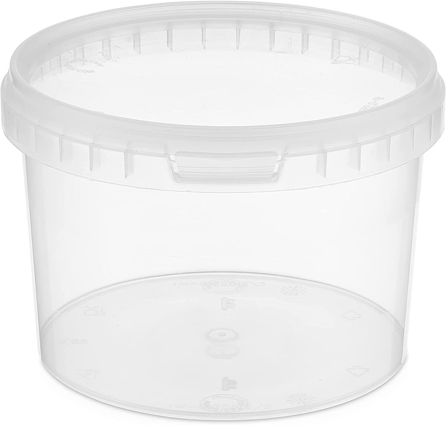 BENBOW Aufbewahrungssystem Eimer mit Deckel 30 20 10 5 3 1 0,5 L Transparent Lebensmittelecht, Polypropylen - Lebensmittelecht, Geschmacksneutral, Auslaufsicher – Bild 4 von 5